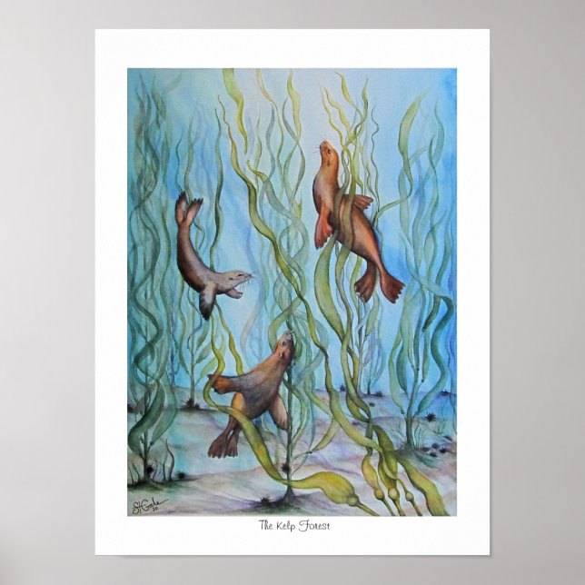 Kelp-skogen Poster (Framsidan)