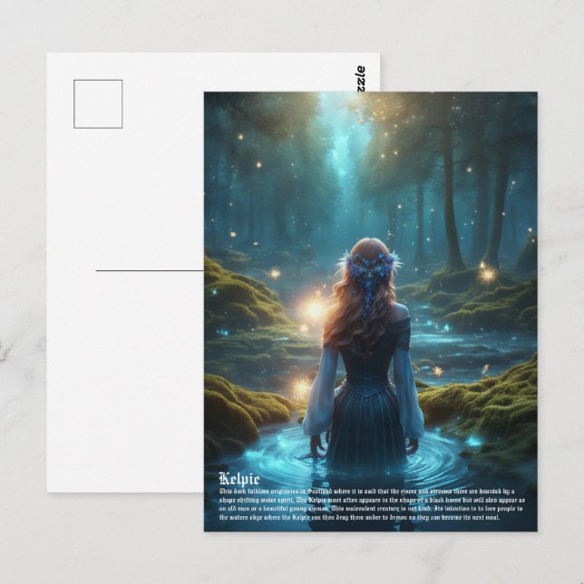 Kelpie Vykort (Fram/baksida)