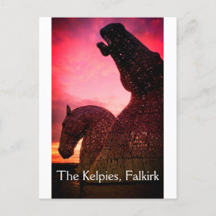Kelpierna i Falkirk, Skottland, vykort