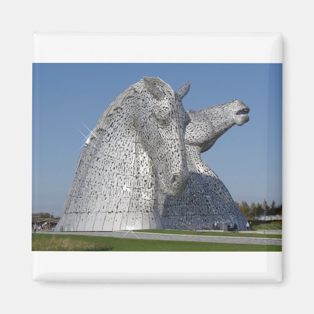 Kelpies 11212, Helix Park, Falkirk, Skottland Magnet (Framsidan)