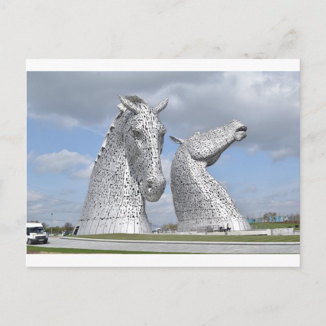 Kelpies , Helix Park , Falkirk, Skottland Vykort (Framsida)