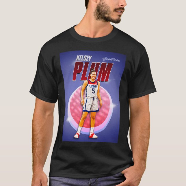 Kelsey Plum - Basketball Spotlight T Shirt (Framsida)