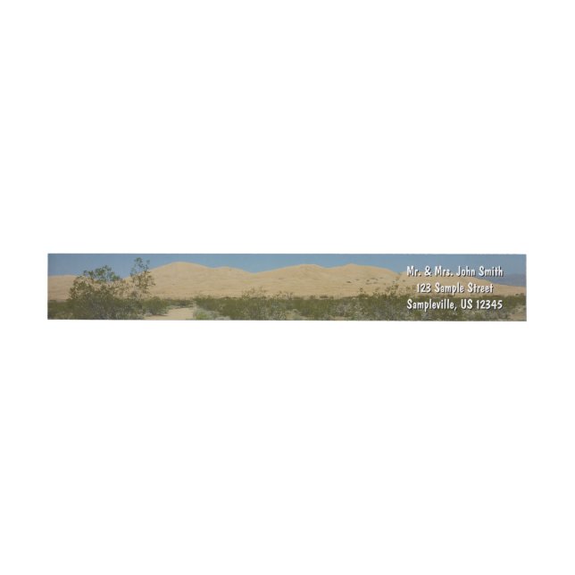 Kelso Dunes i Mojave National Park Etikettband (Individual)
