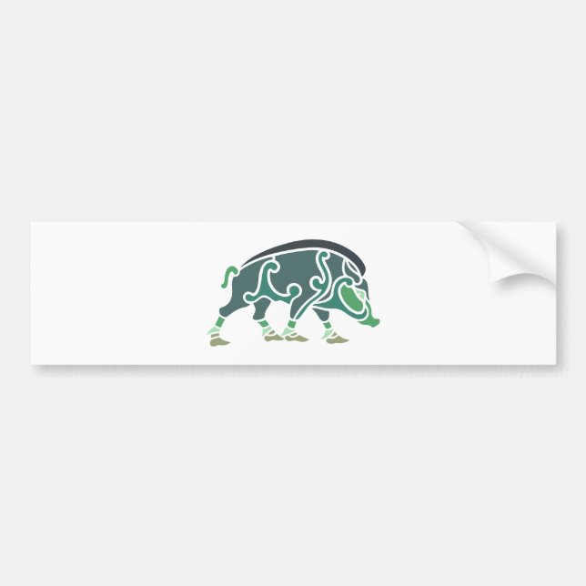 keltischer Eber celtic boar Bildekal (Framsidan)