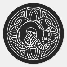 Keltisches Tribal Magische Katze