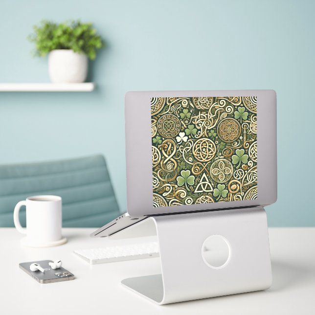Keltisk blomning klistermärken (Laptop På Skrivbordet)