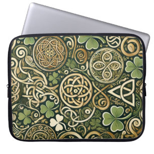 Keltisk blomning laptop fodral