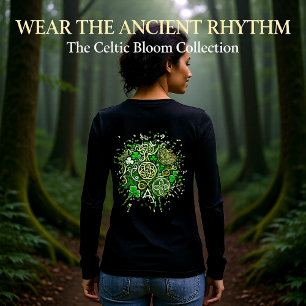 Keltisk blomning t shirt