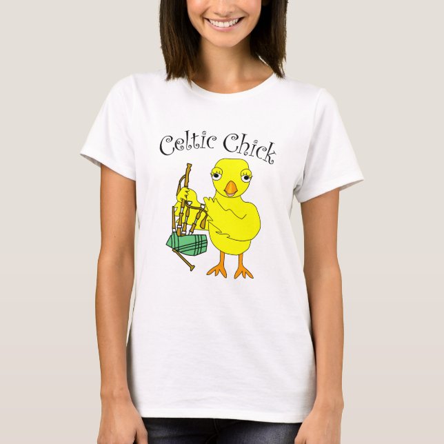 Keltisk Chick T Shirt (Framsida)