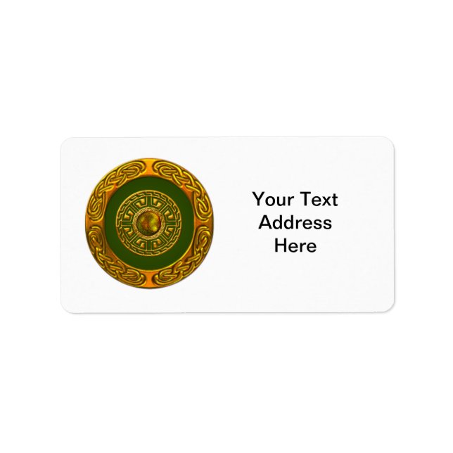 Keltisk design adressetikett (Framsidan)