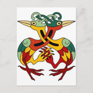 Keltisk Fågel Vykort
