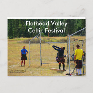 Keltisk festival höglandsspel postkort vykort