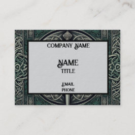 Keltisk Grönt och Silver Sword Visitkort