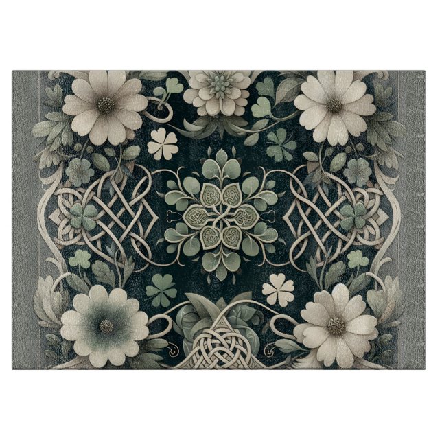 Keltisk klöverblommig charm (Framsidan)
