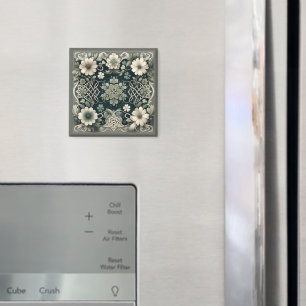 Keltisk klöverblommig charm magnet