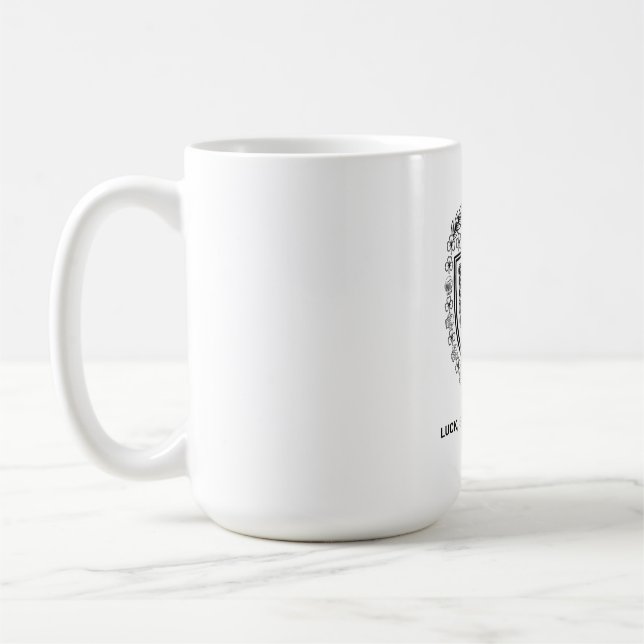 Keltisk Knut T-Shirt, Symmetrisk Sköld Kaffemugg (Vänster)