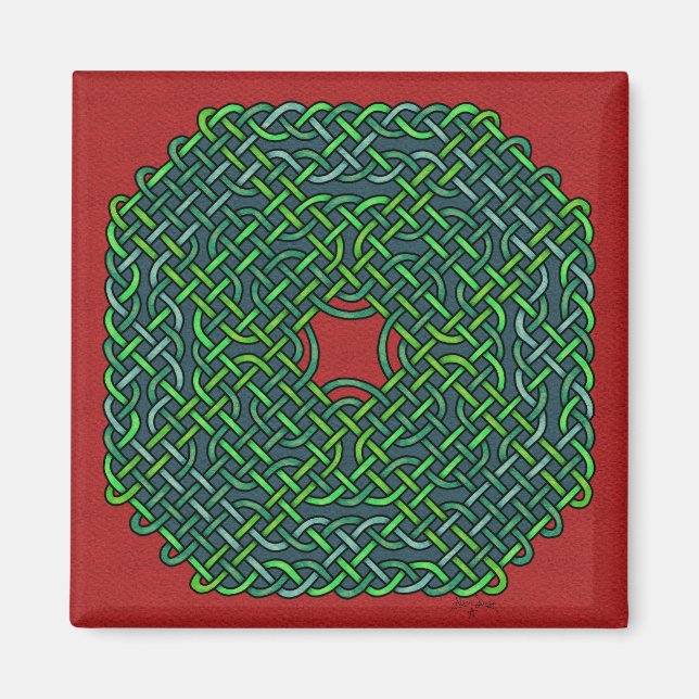 keltisk knutkrans magnet (Framsidan)