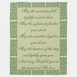 Keltisk Kor-välsignelse Fleecefilt