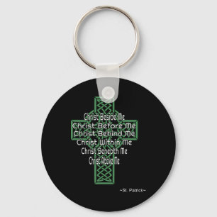 Keltisk korsskjorta St Patrick's bön kristen G Nyckelring