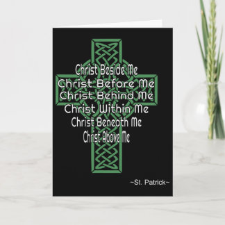 Keltisk korsskjorta St Patrick's bön Kristna G Kort