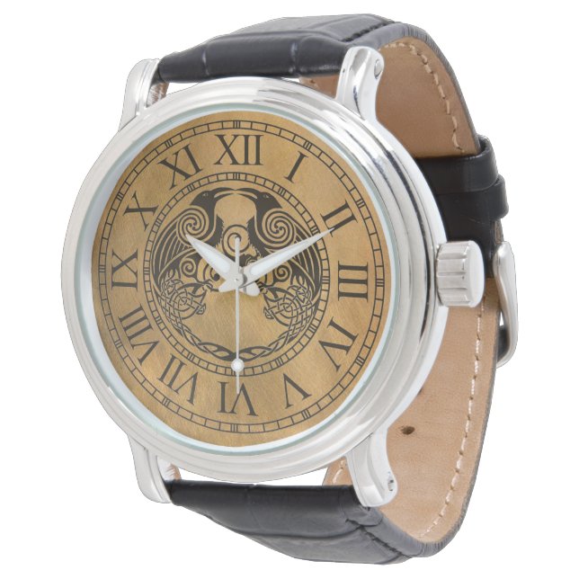 Keltisk Kråka Armbandsur (Vinklad)