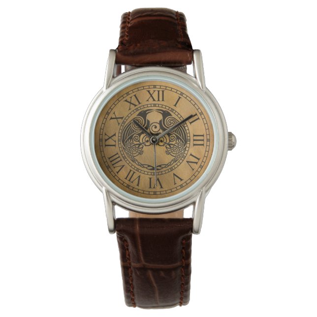 Keltisk Kråka Armbandsur (Framsida)