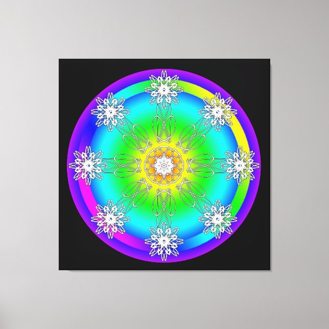 Keltisk Mandala Sträckt Canvastryck (Framsida)