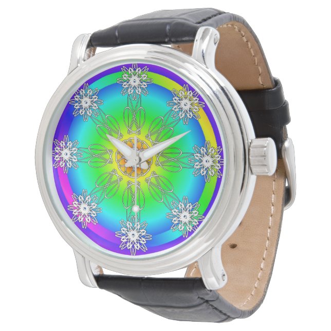 Keltisk Mandala Ur Armbandsur (Vinklad)