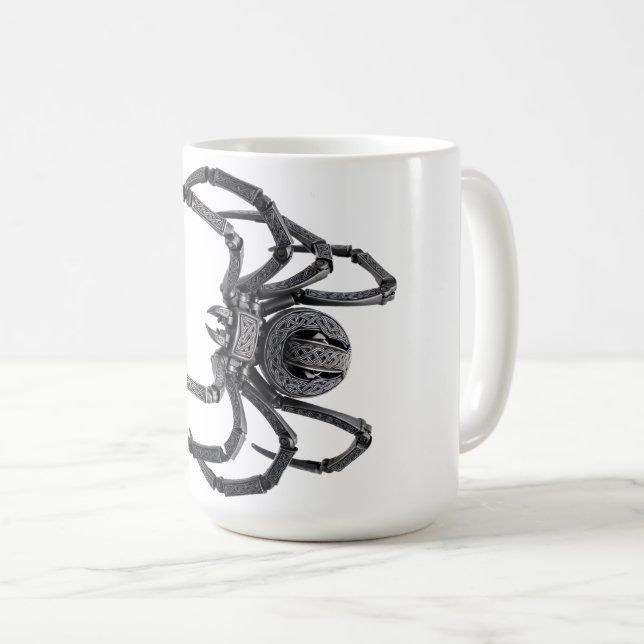 Keltisk mekanisk spindelkonst kaffemugg (Framsida höger)