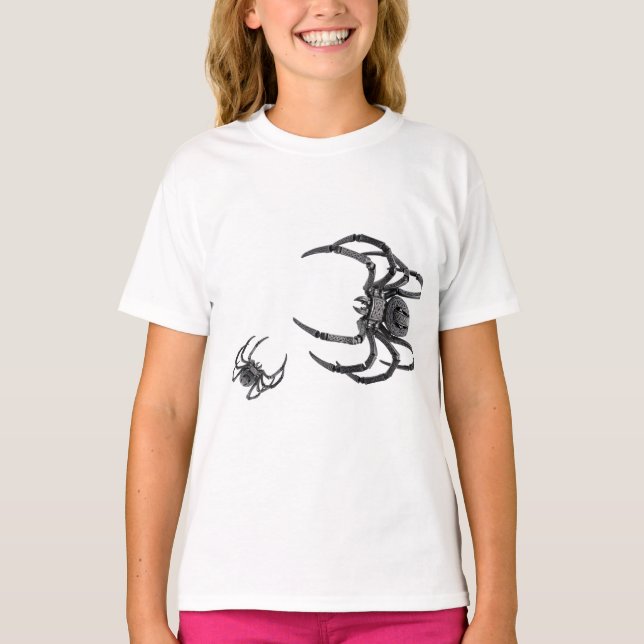 Keltisk mekanisk spindelkonst t shirt (Framsida)