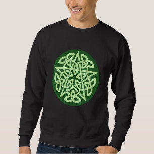 Keltisk ockult Wicca Pentagram Knut Lång Ärmad Tröja