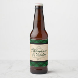 Keltisk Plaid Ölflaska Etikett