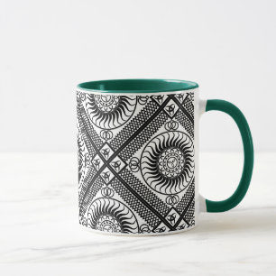 Keltisk prydnadsdiagonal mugg