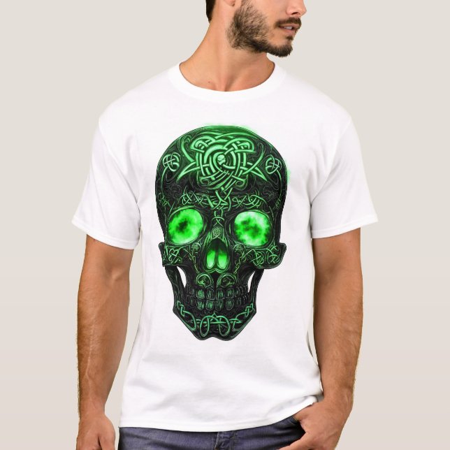 Keltisk Runskalle T Shirt (Framsida)