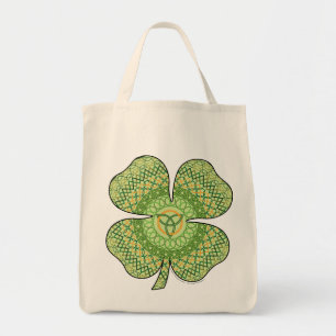 Keltisk Shamrock-handväskor Tygkasse