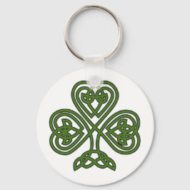 Keltisk Shamrock - St Patricks Day Nyckelring