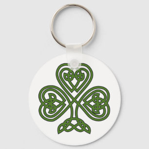 Keltisk Shamrock - St Patricks Day Nyckelring