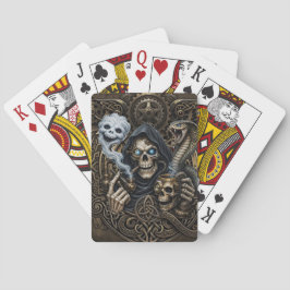 Keltisk Steampunk Dödens Ångel  Casinokort