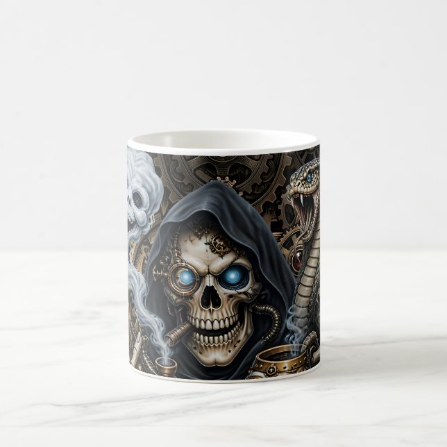 Keltisk Steampunk Dödsängel  Kaffemugg (Center)
