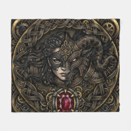 Keltisk Steampunk-krigare. Fleecefilt