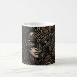 Keltisk Steampunk-krigare. Kaffemugg