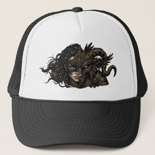 Keltisk Steampunk-krigare.  Keps (Framsida)