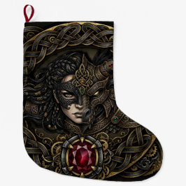 Keltisk Steampunk-krigare. Stor Julstrumpa