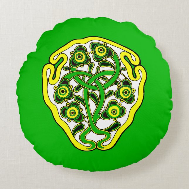 Keltisk symbol rund kudde (Framsidan)