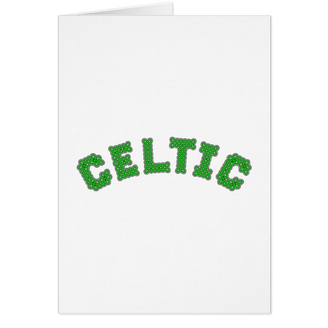 Keltisk text hälsningskort (Framsidan)