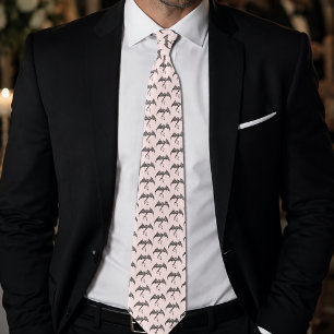 Keltisk tribal drake svart rosa slips