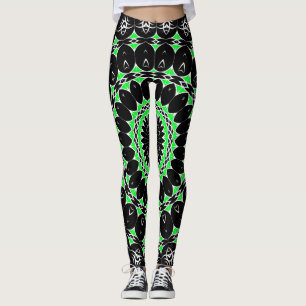Keltisk Tribal Mandala ( Grön ) Leggings