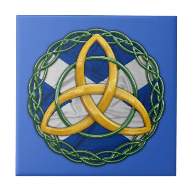 Keltisk triquetra kakelplatta (Framsidan)