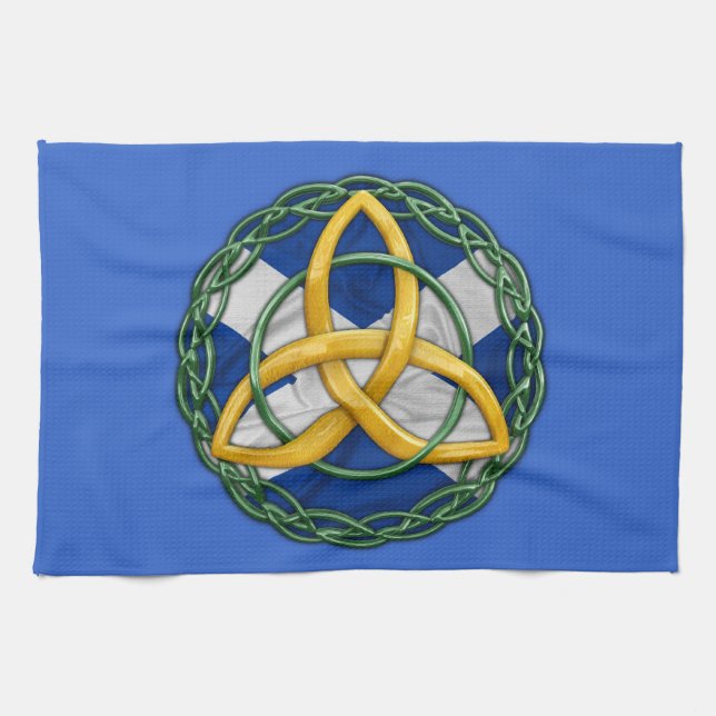 Keltisk triquetra kökshandduk (Horisontell)
