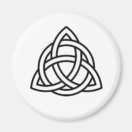 Keltisk triquetra-symbol för treenighetsknut magnet